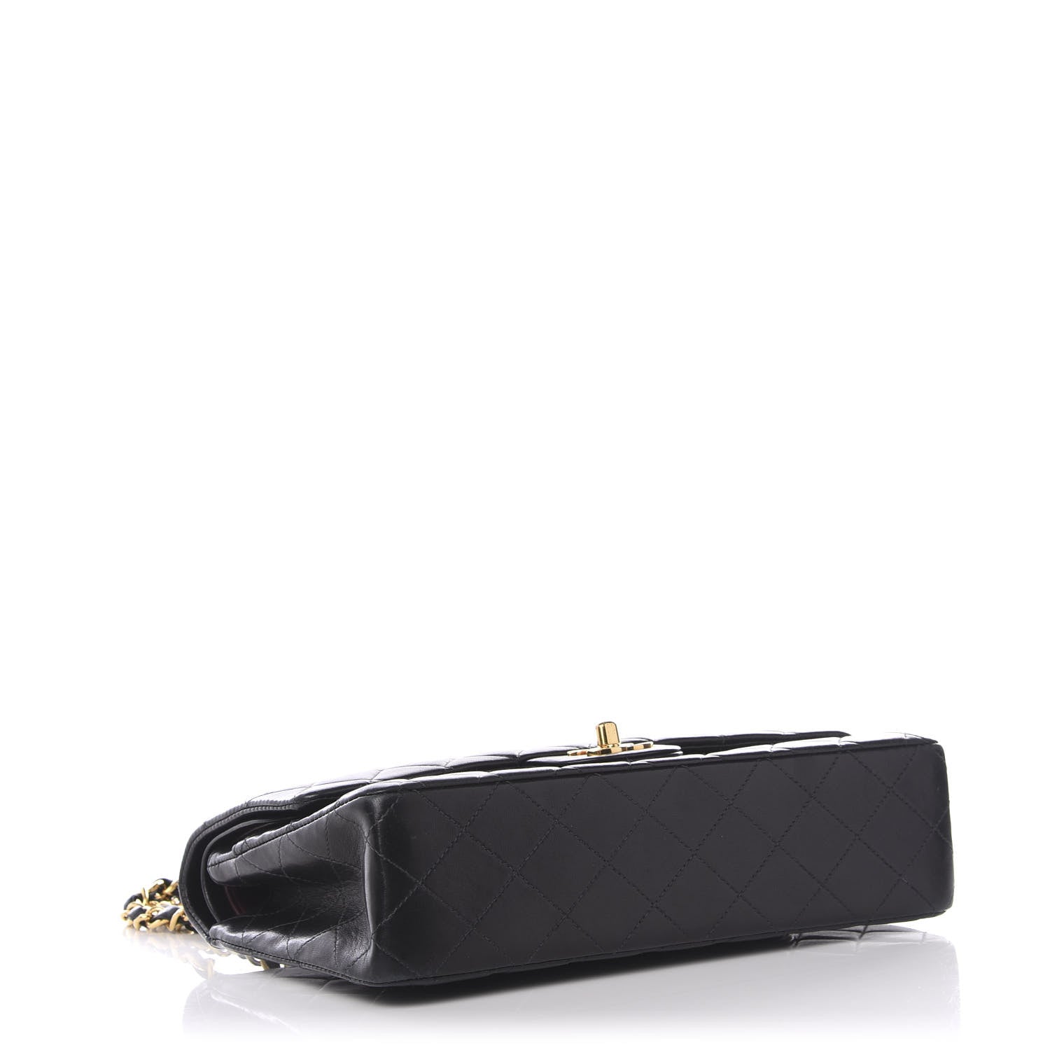 Chanel Lambskin Quilted Medium Double Flap Black 3 of 9