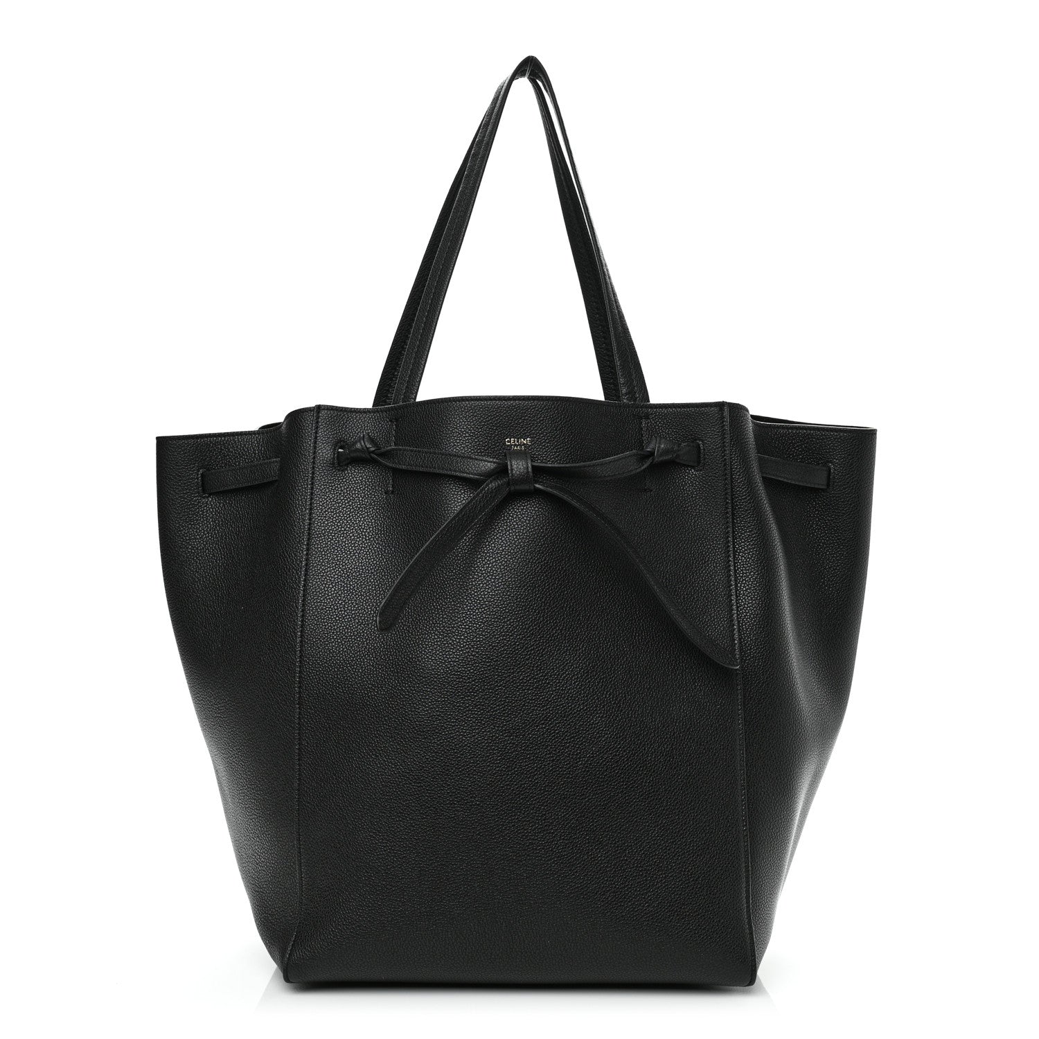 Celine Soft Grained Calfskin Medium Belt Cabas Phantom Black 1 of 11