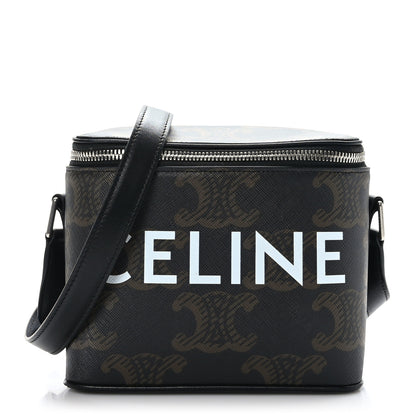 Celine Triomphe Canvas Vanity Crossbody Bag Black 1 of 11