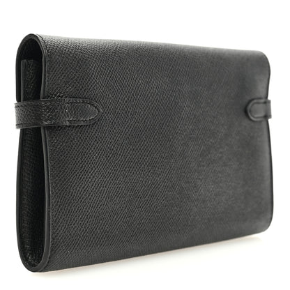 Hermes Epsom Kelly Longue Wallet Black 3 of 7