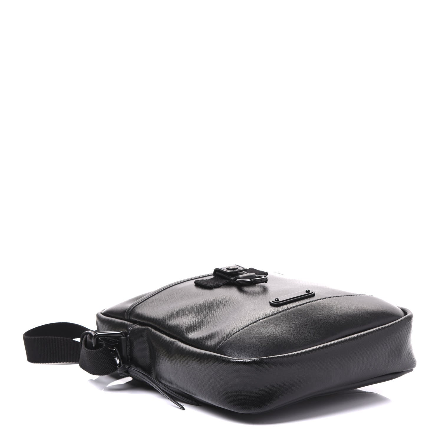 Saint Laurent Coated Canvas Rivington Race Pouch Black 3 of 8