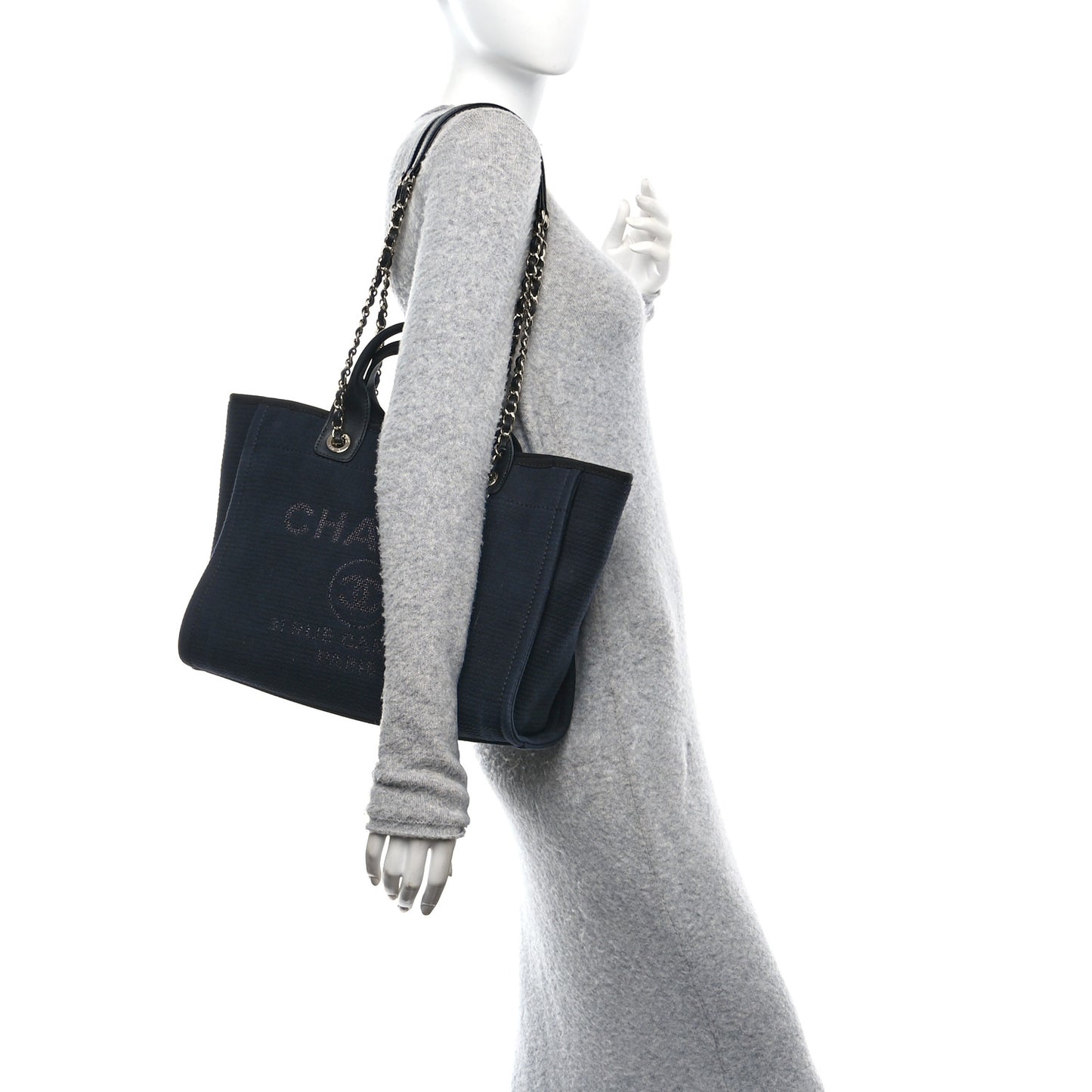 Mixed Fibers Small Deauville Tote Black