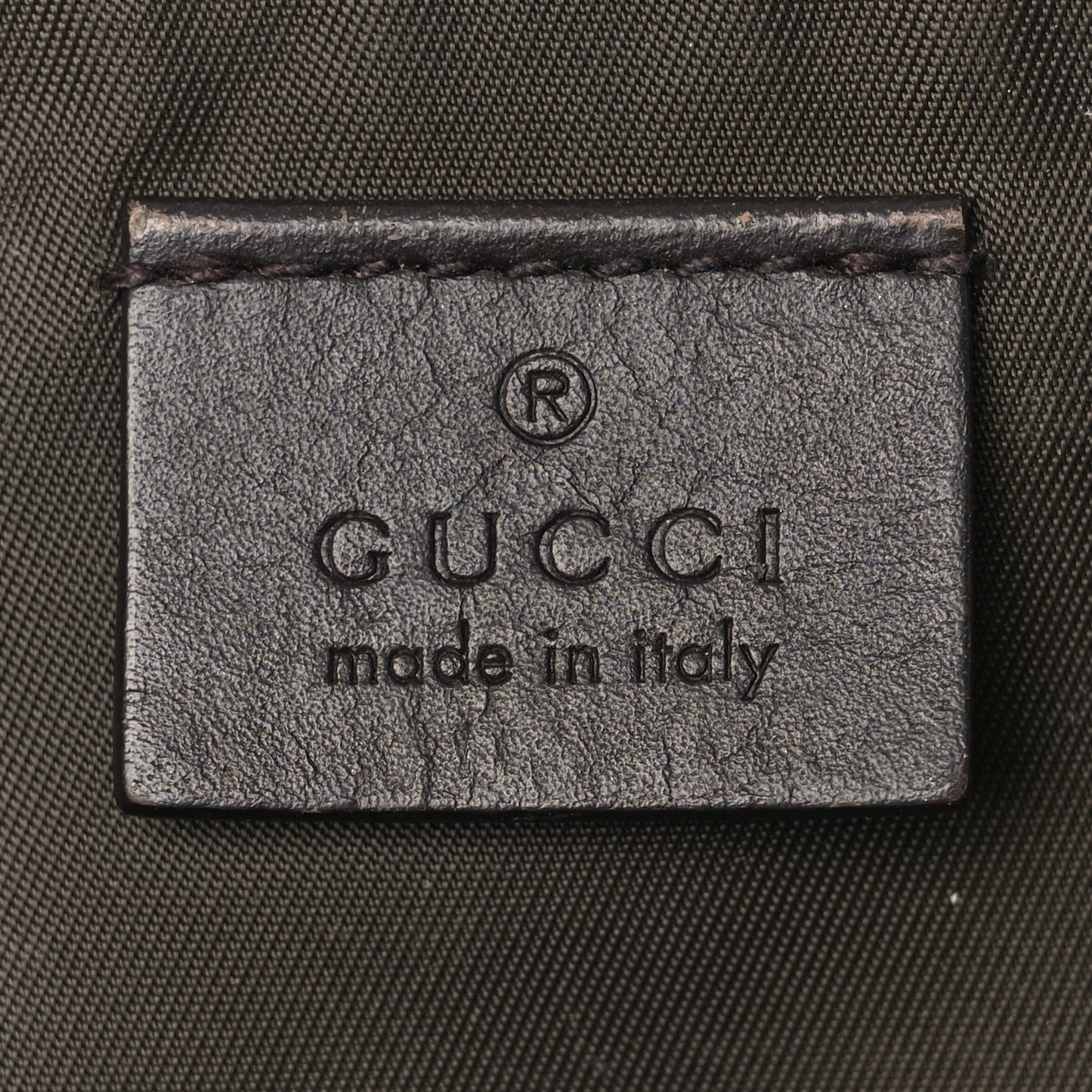 GG Plus Monogram Messenger Diaper Bag Dark Brown