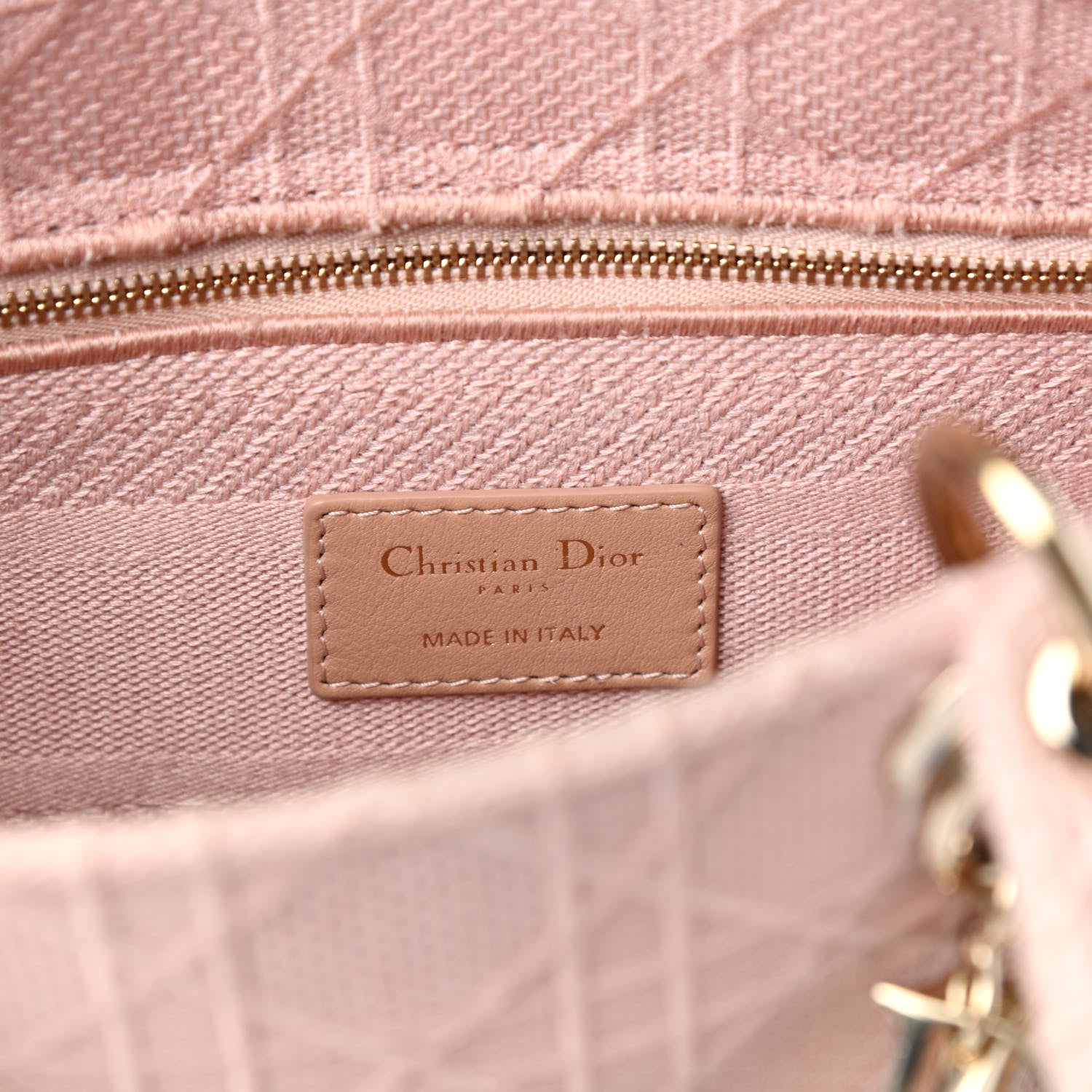 Christian Dior Canvas Embroidered Medium Lady D-Lite Bois De Rose 9 of 21