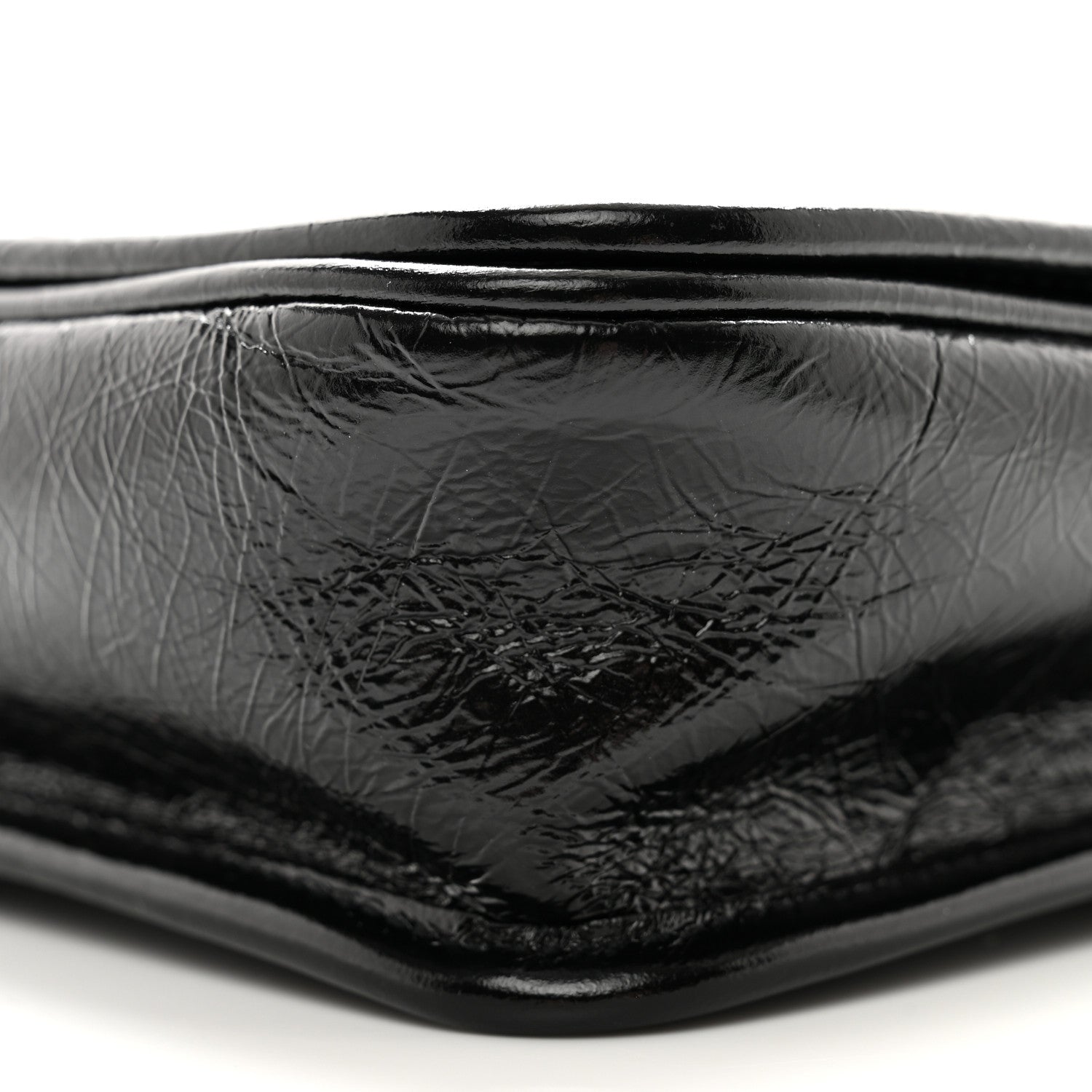 Saint Laurent SAINT LAURENT Crinkled Calfskin Matelasse Monogram Niki Chain Wallet Black 10 of 10