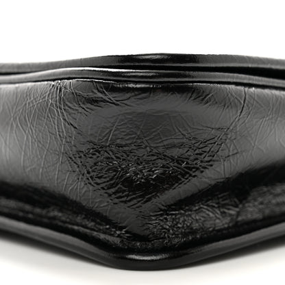 Saint Laurent SAINT LAURENT Crinkled Calfskin Matelasse Monogram Niki Chain Wallet Black 10 of 10