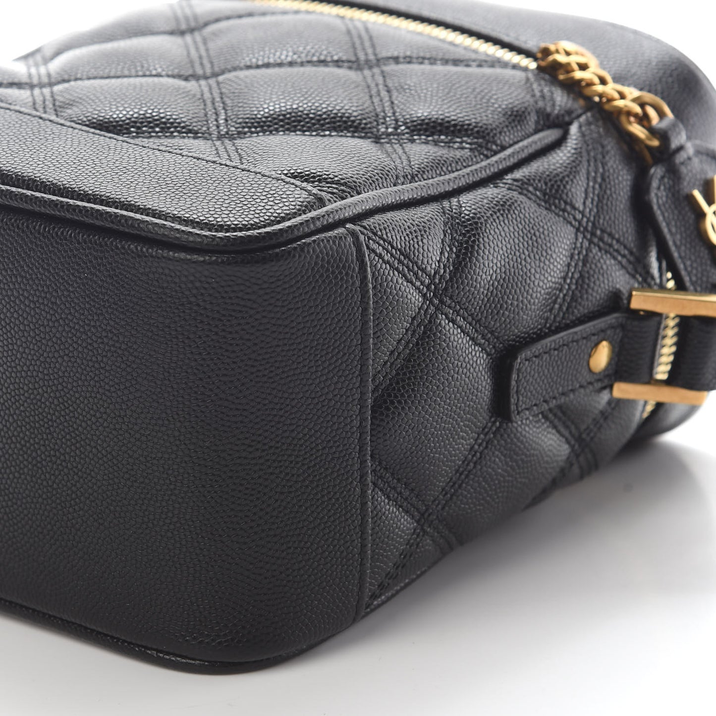 Grain de Poudre Quilted 80's Vanity Bag Black