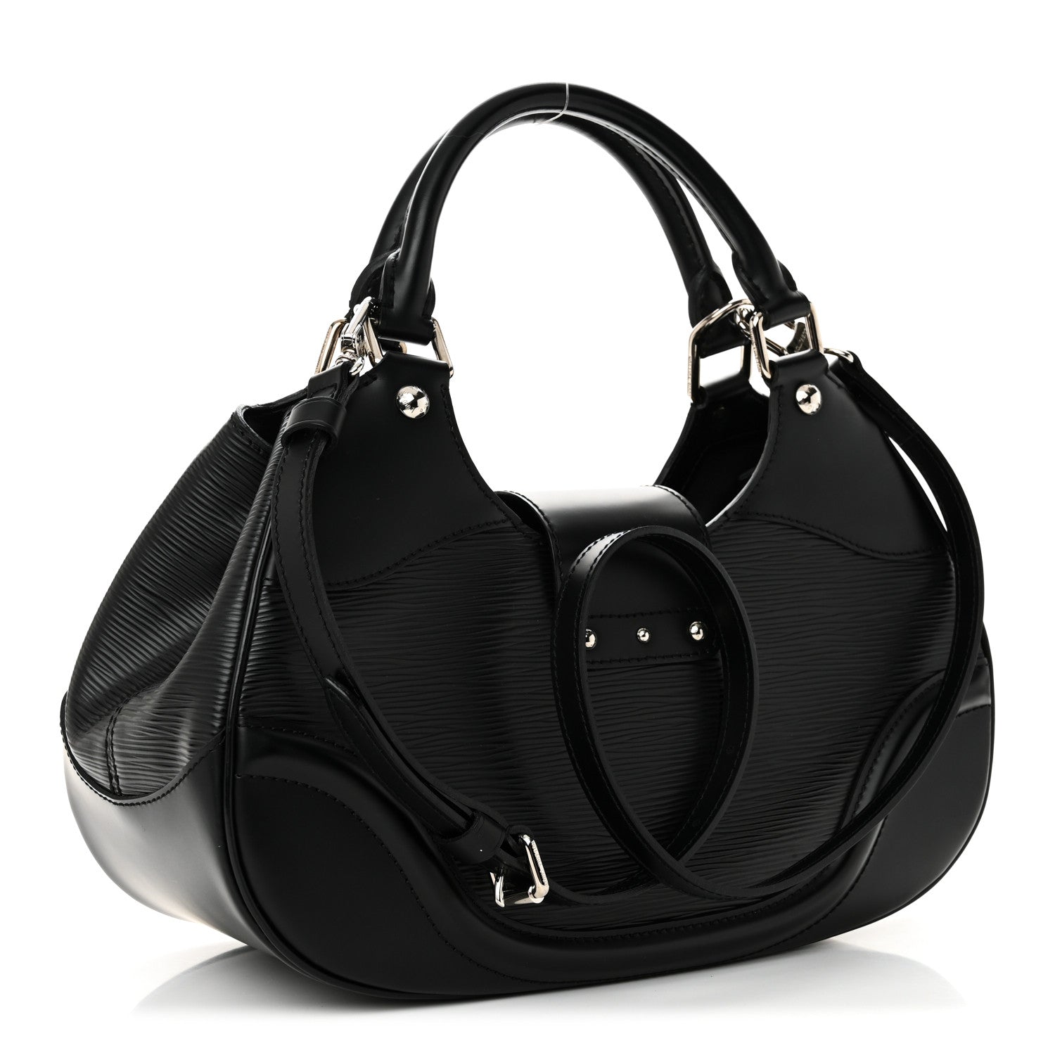Louis Vuitton Epi Montaigne Sac Black 3 of 9