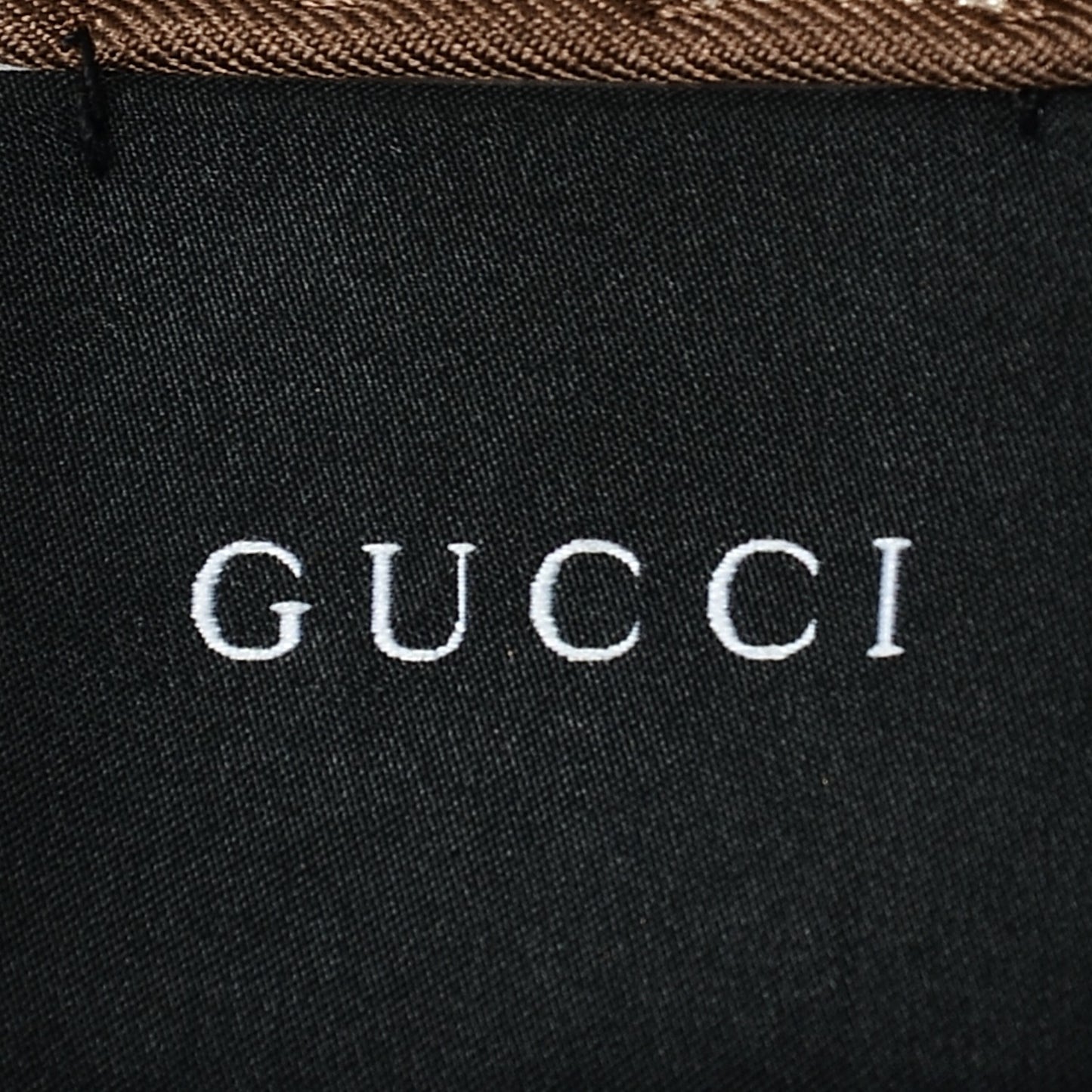 Silk Monogram Square Scarf Brown