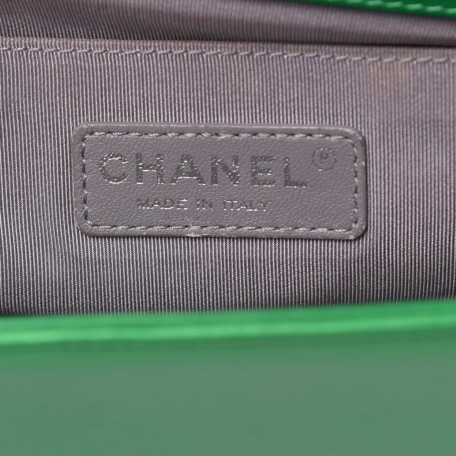 Chanel Metallic Calfskin Quilted Medium Boy Flap Green 6 of 17