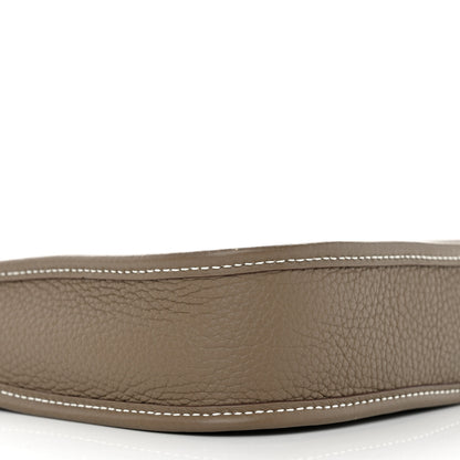 Hermes Taurillon Clemence Amazone Evelyne TPM Etoupe Bleu Indigo 9 of 12