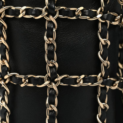 Chanel Lambskin Tech Me Out Clutch With Chain Black 8 of 11