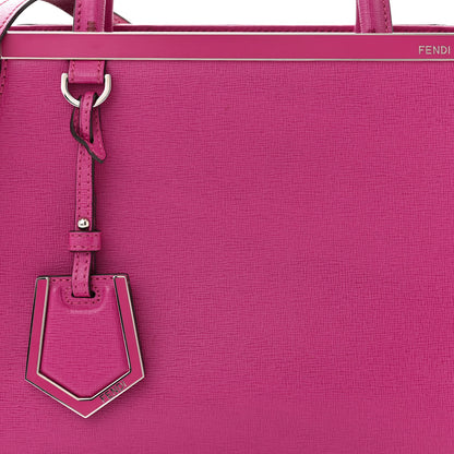 Fendi Vitello Elite Petite 2Jours Tote Magenta 7 of 12