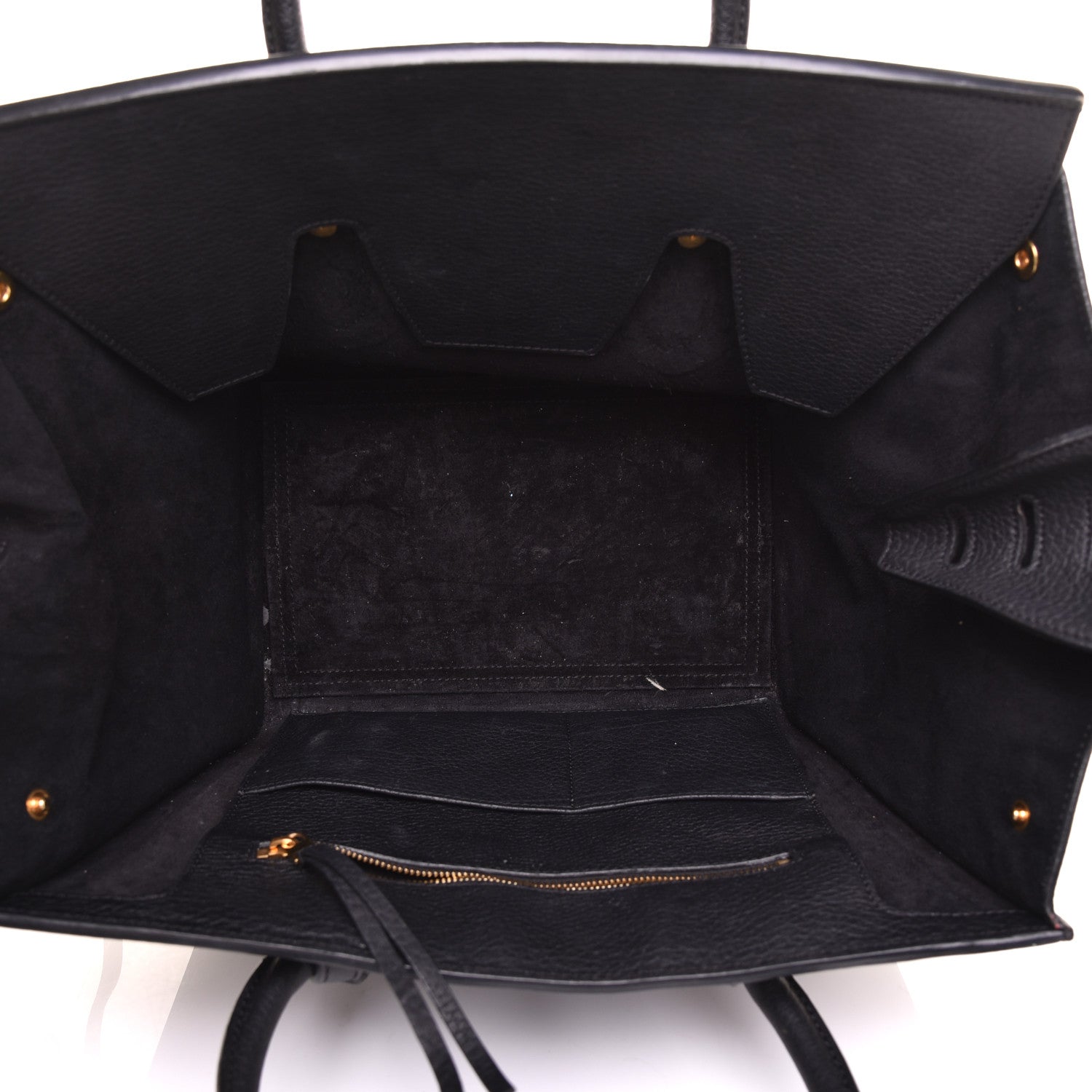 Celine Crisped Calfskin Small Tie Knot Tote Black 5 of 8