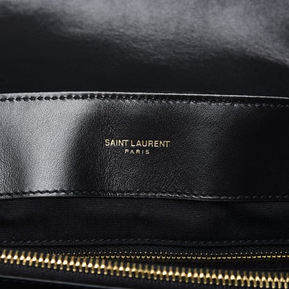 Saint Laurent Calfskin Y Quilted Monogram Medium Loulou Chain Satchel Black 7 of 8