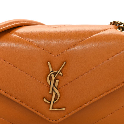 Saint Laurent Daytona Lambskin Matelasse Chevron Quilted Mini Loulou Dry Spell Dry Spell 8 of 10