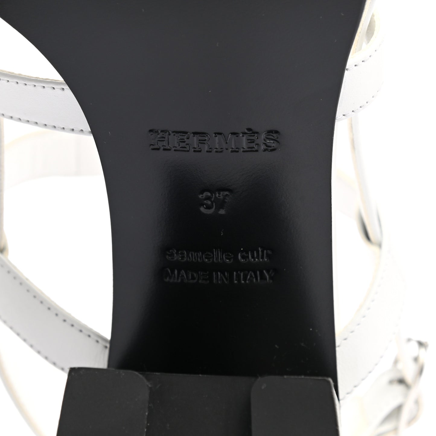 Calfskin Eve 60 Sandals 37 White
