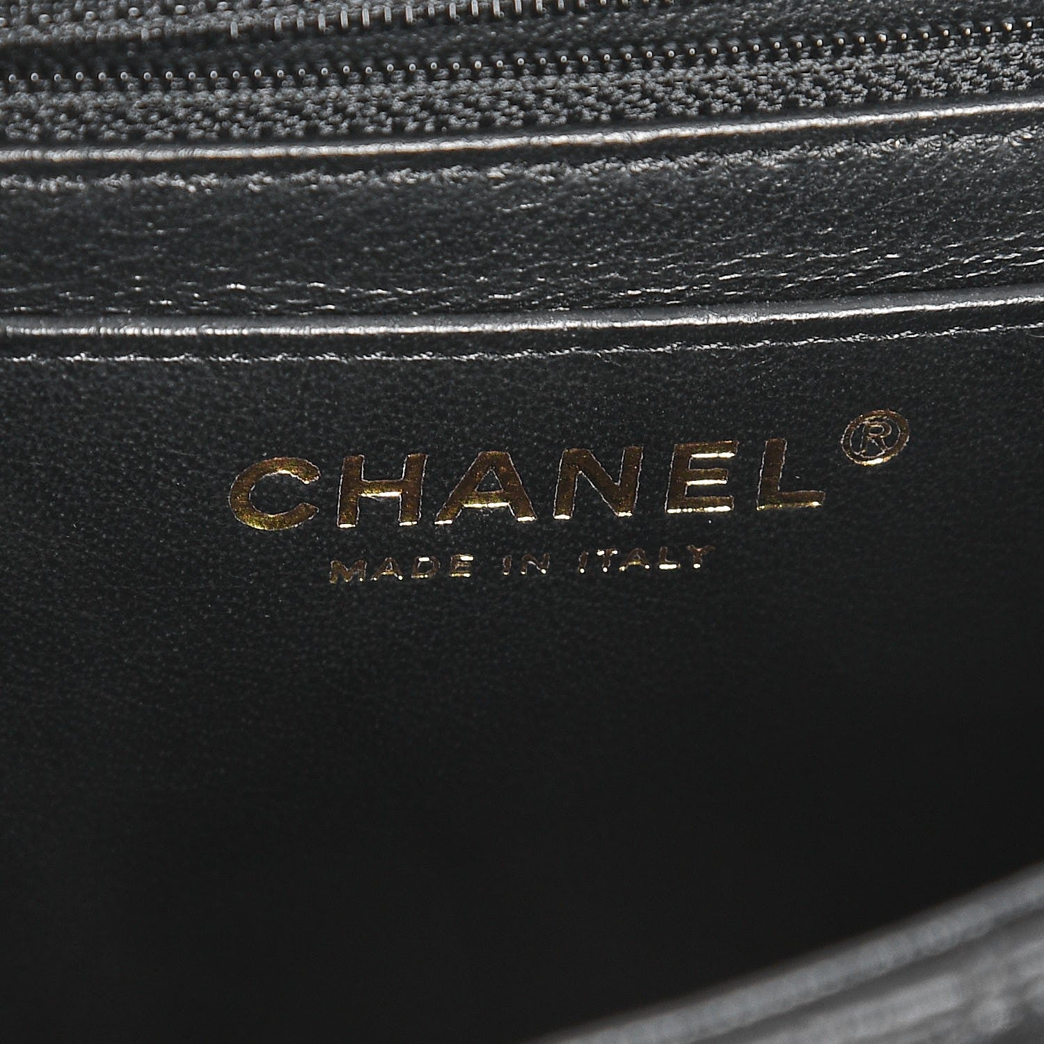 Chanel Lambskin Chevron Quilted Mini Rectangular Flap Black 6 of 10