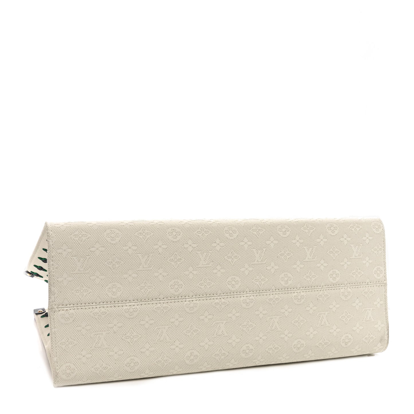 Jacquard Embroidered Tufted Monogram Hamptons Onthego GM Black