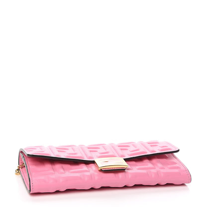 Fendi Nappa Matisse FF Embossed Continental Wallet On Chain Lollypop 4 of 11