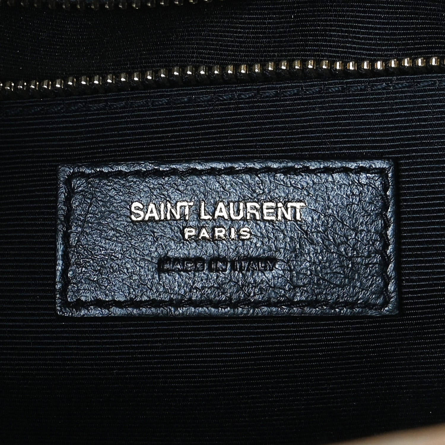 Saint Laurent Grain De Poudre Mixed Matelasse Large Triquilt Monogram Satchel Dark Beige 9 of 14