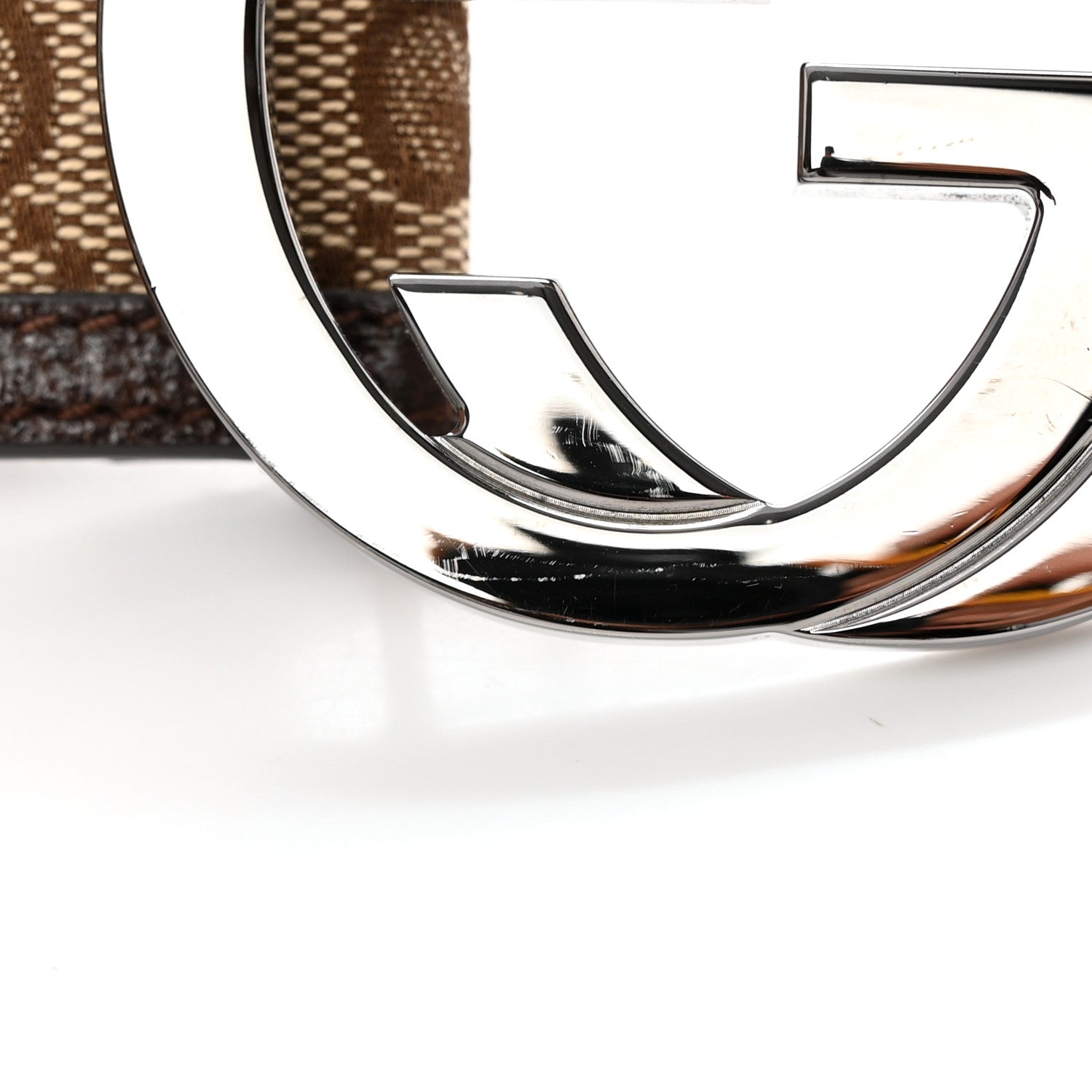 Gucci Monogram Interlocking G Belt 80 32 Dark Brown 6 of 9