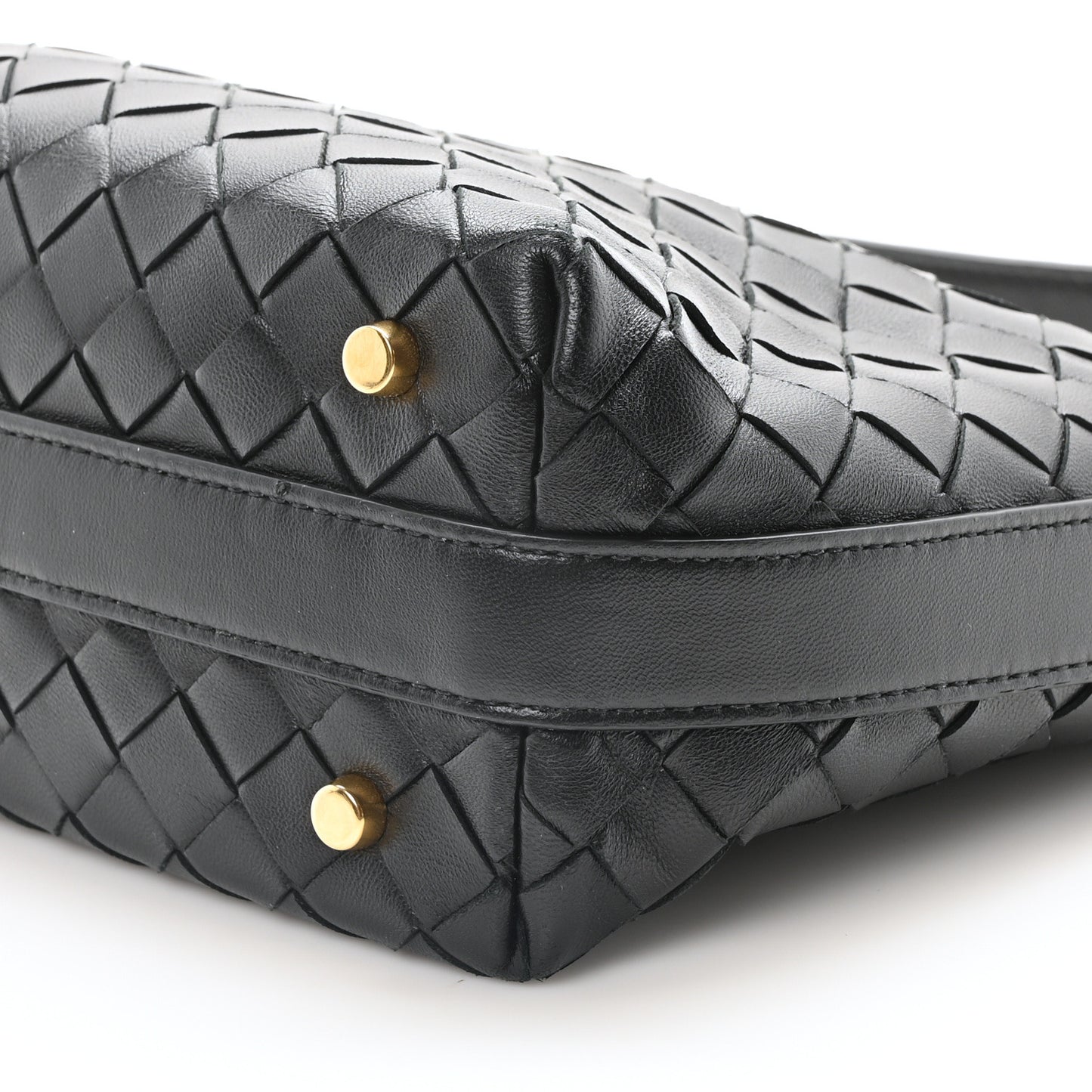 Calfskin Nappa Intrecciato Mini Wallace Black