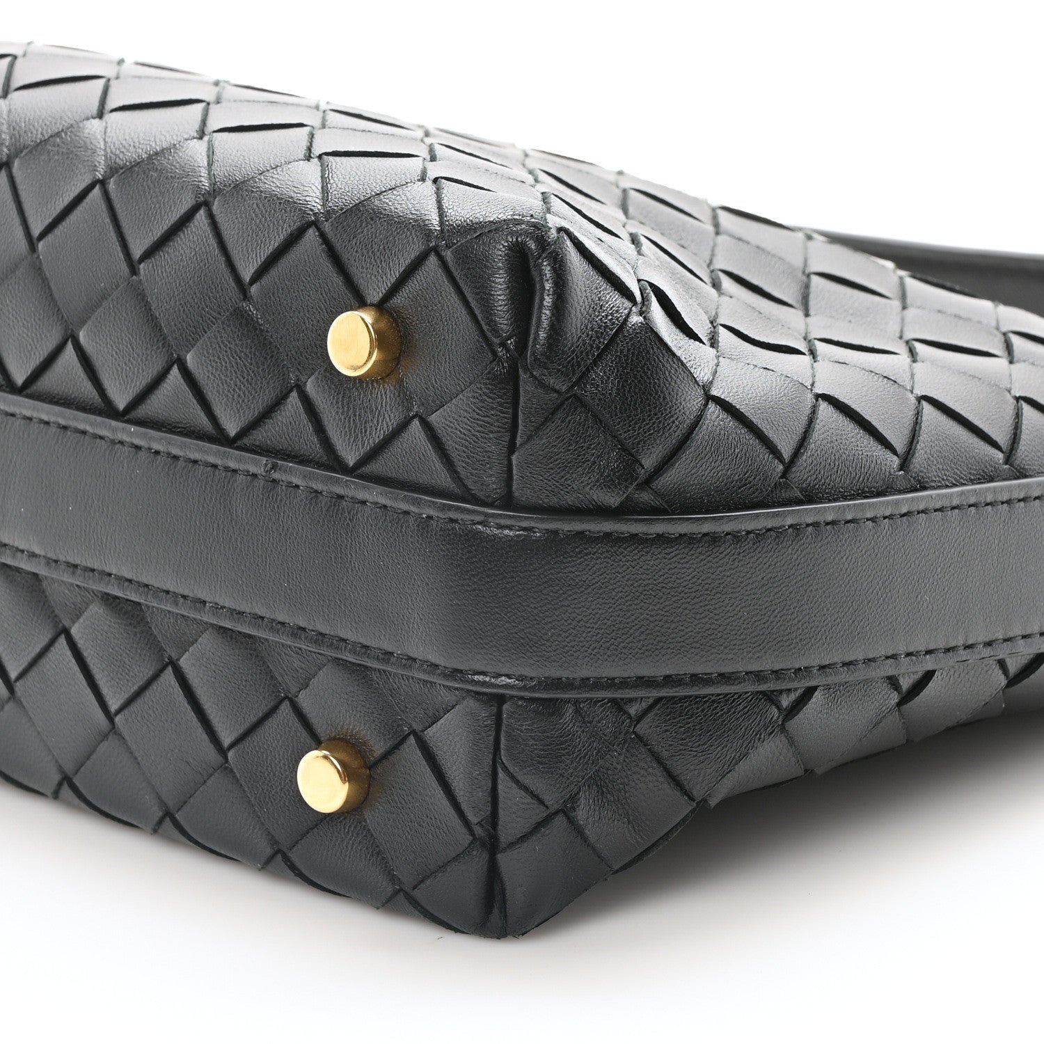 Bottega Veneta Calfskin Nappa Intrecciato Mini Wallace Black 9 of 9