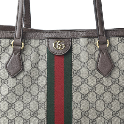 Gucci GG Supreme Monogram Medium Ophidia Shopping Tote Brown 10 of 10