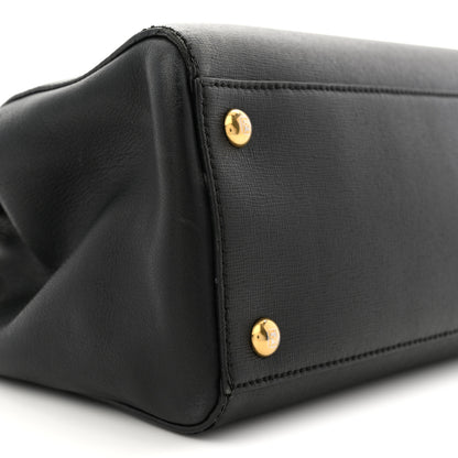 Fendi Vitello Elite Petite 2Jours Tote Black 9 of 12