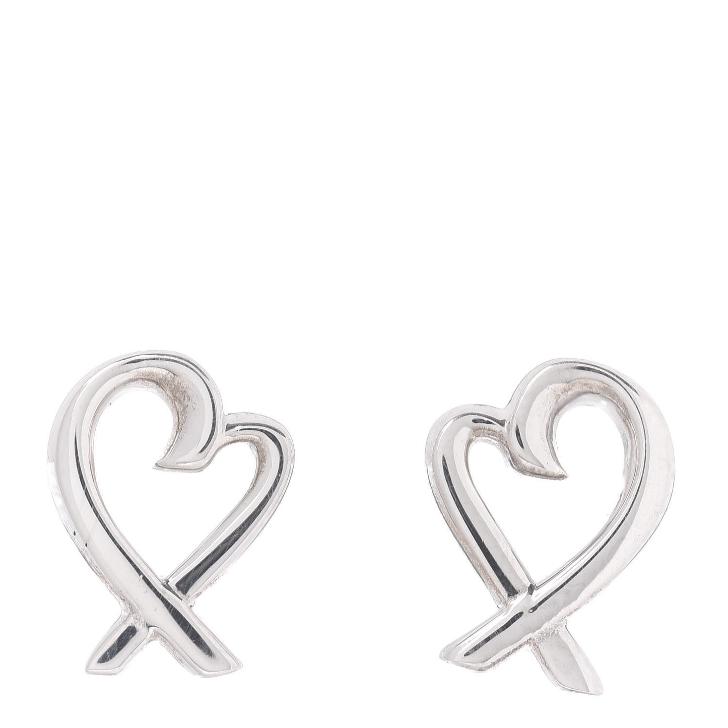 Sterling Silver Mini Paloma Picasso Loving Heart Earrings