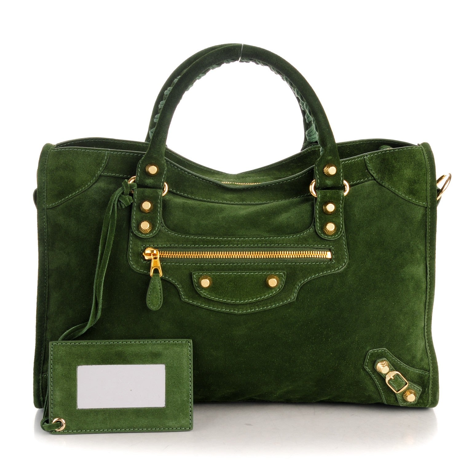 Balenciaga Baby Daim Suede Giant 12 Gold Hardware City Vert Militaire 1 of 8