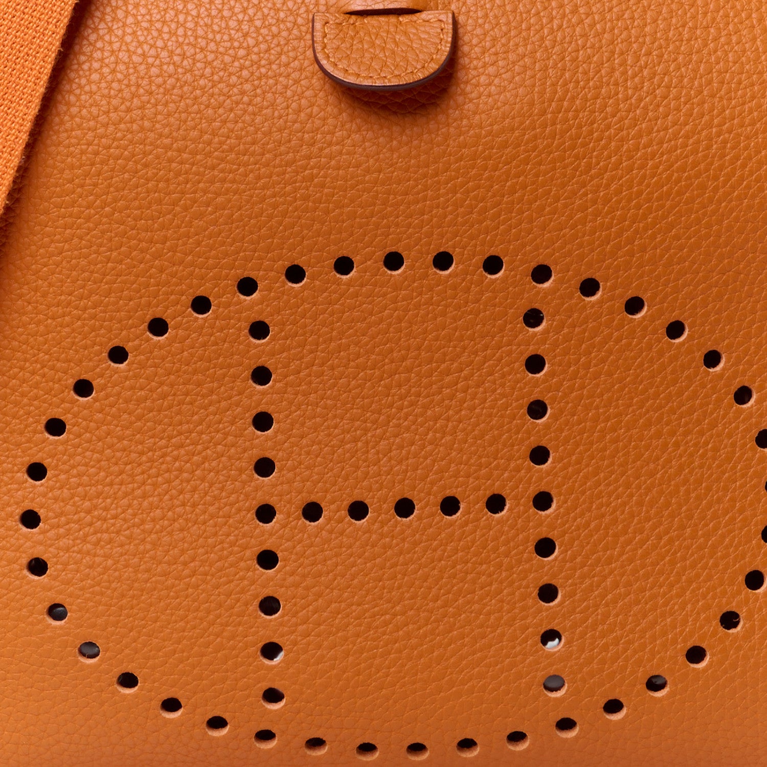 Hermes Taurillon Clemence Evelyne II PM Potiron 7 of 10