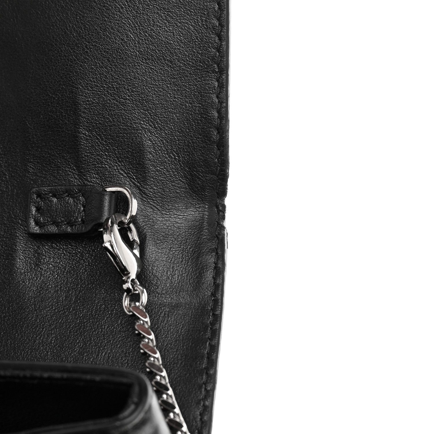 Versace Vitello Virtus Chain Clutch Black 17 of 17