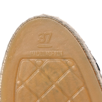 Chanel Lambskin CC Espadrilles 37 Black 7 of 10
