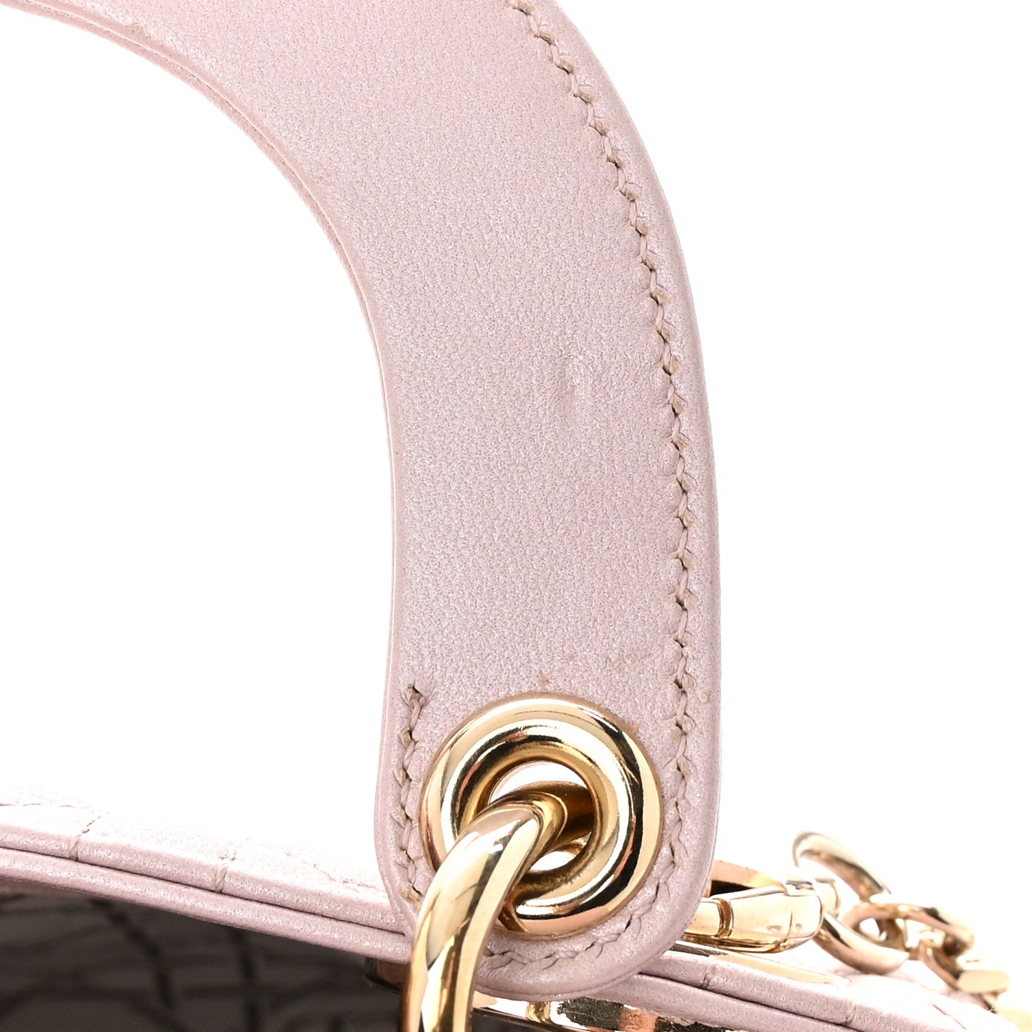 Christian Dior Lambskin Cannage Mini Lady Dior Rose Clair 11 of 14