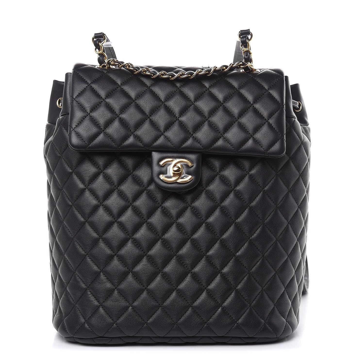 Chanel Lambskin Quilted Large Urban Spirit Backpack Black 1 of 9
