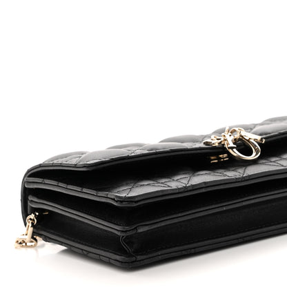 Christian Dior Lambskin Cannage Mini My Dior Bag Black 8 of 9