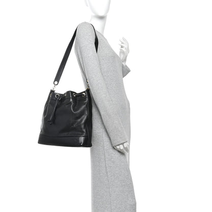 Chanel Caviar CC Drawstring Shoulder Bag Black 2 of 13