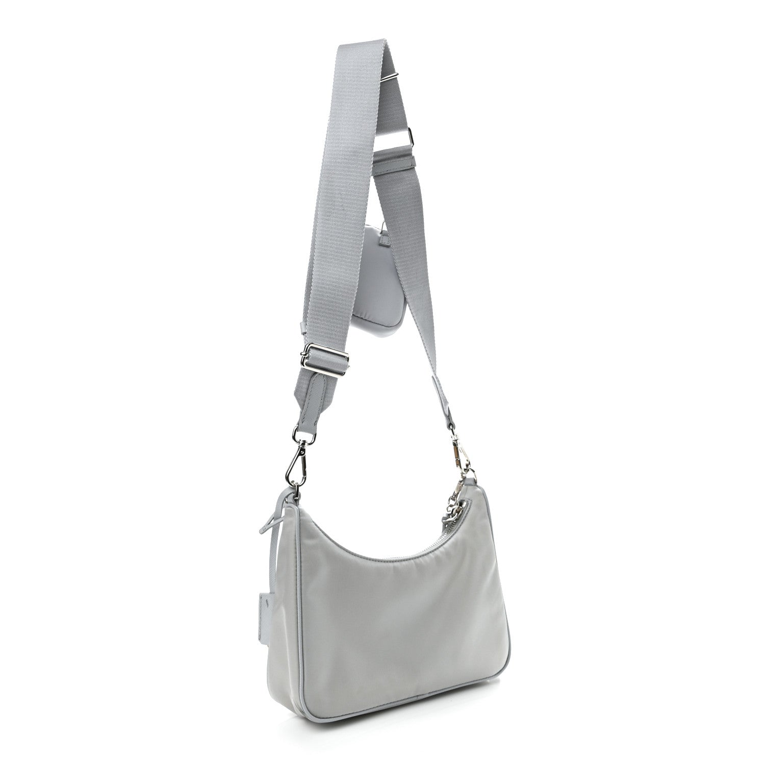 Prada Re-Nylon Saffiano Re-Edition 2005 Shoulder Bag Fiordaliso 3 of 13