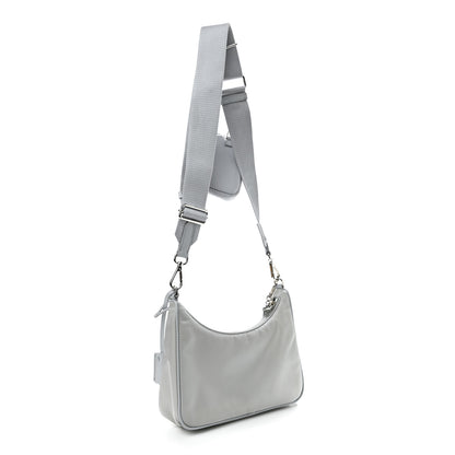Prada Re-Nylon Saffiano Re-Edition 2005 Shoulder Bag Fiordaliso 3 of 13