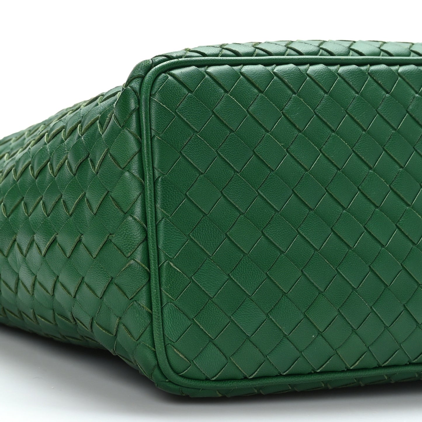 Nappa Intrecciato Small Shoulder Bag Green