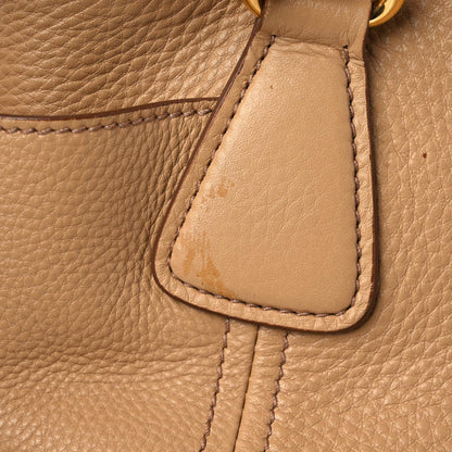 Prada Vitello Daino Side Pocket Tote Caramel 9 of 13