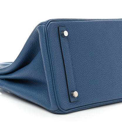 Hermes Togo Birkin 30 Bleu Agate 8 of 9