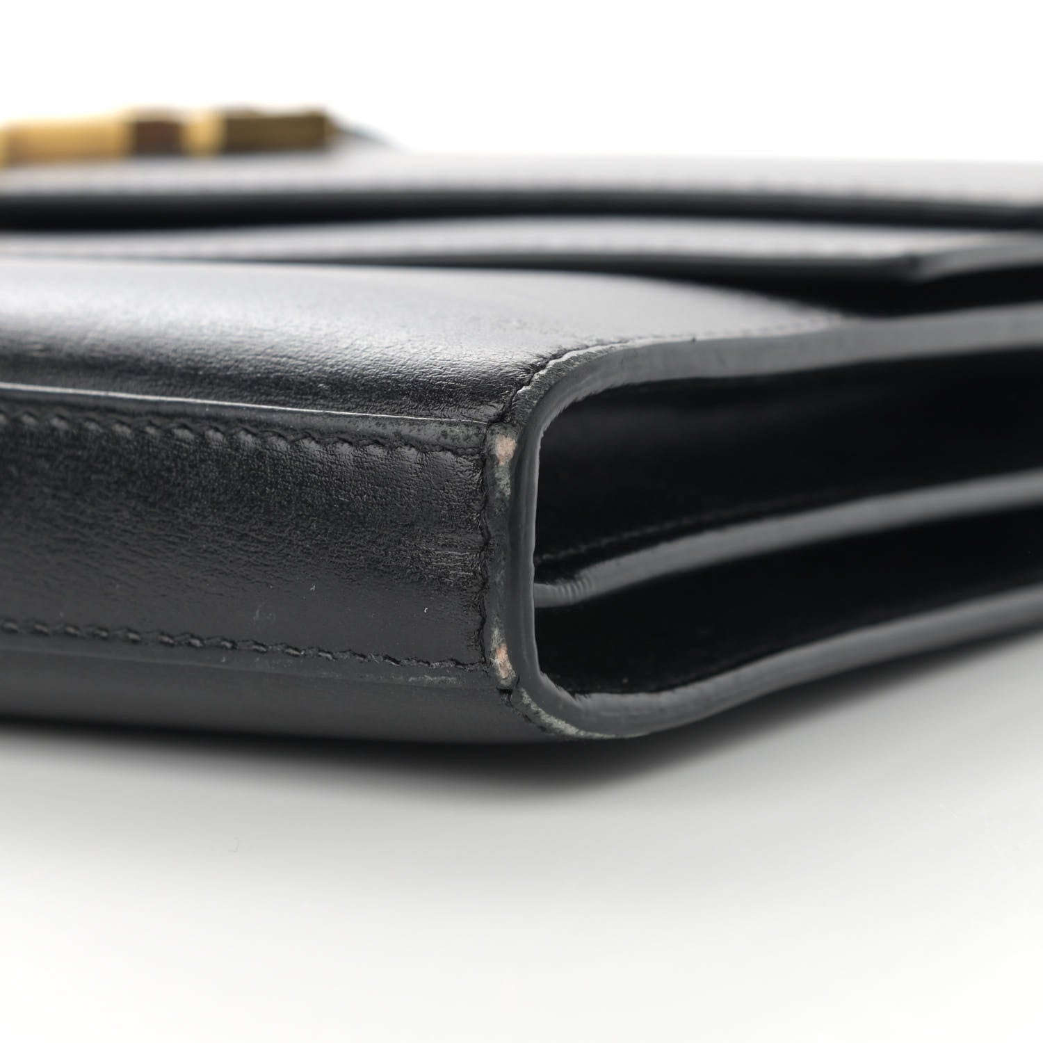 Saint Laurent Smooth Calfskin Monogram Sulpice Chain Wallet Black 10 of 16