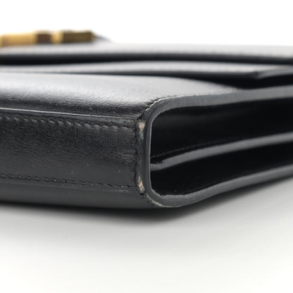 Saint Laurent Smooth Calfskin Monogram Sulpice Chain Wallet Black 10 of 16