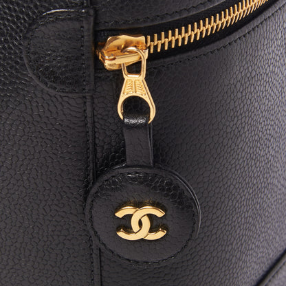 Chanel Caviar Vanity Cosmetic Case Black 7 of 9