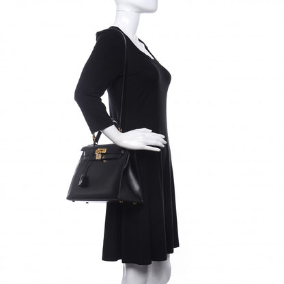 Hermes Box Kelly Sellier 28 Black 2 of 12