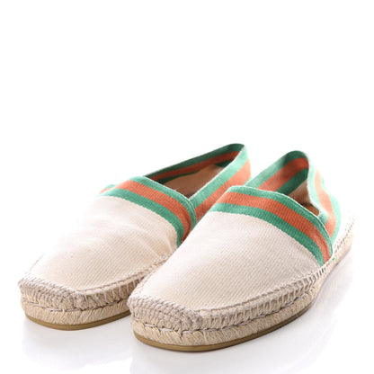 Gucci Sierra Fabric Web Mens Espadrilles 6.5 Beige 2 of 11