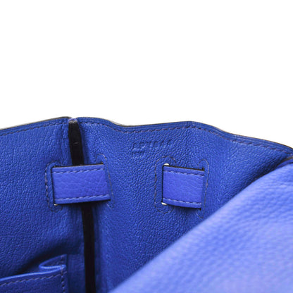 Hermes Taurillon Clemence Kelly Retourne 32 Bleu Electrique 23 of 42